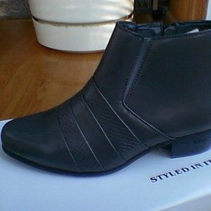 New Mens Maximus #64133grey zip boot w/cuban heel